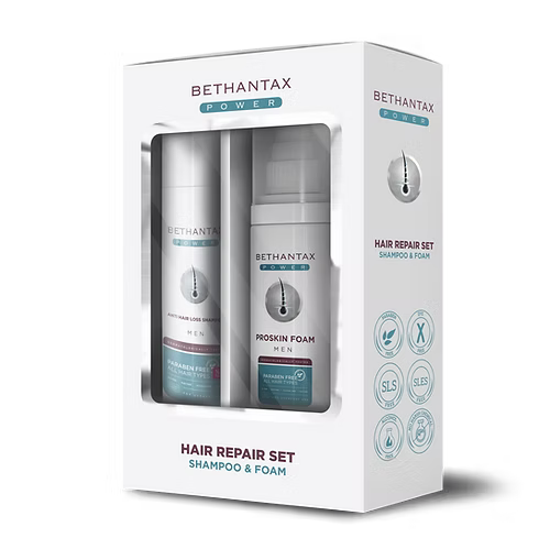 Anti Hair Loss Shampoo and Care Foam 2 li Set