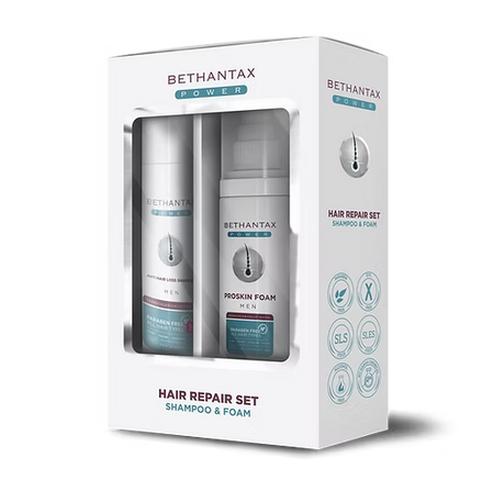 Anti Hair Loss Shampoo and Care Foam 2 li Set